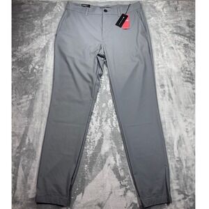 Travis Mathew OTC Jogger Pants Mens 32 Quiet Shade Grey Heater Golf 1MAA392 NEW